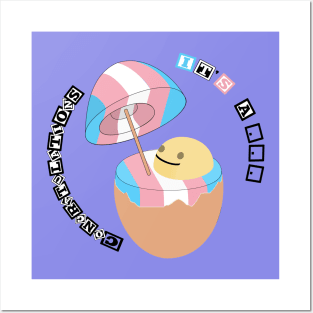 Trans egg Posters and Art